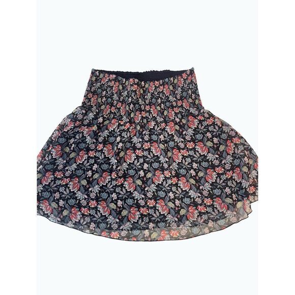 Cabi Women's Navy Floral Convertible Flirt Skirt Style 5184 Size Small - Picture 4 of 6